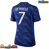 Camisa de Futebol França Ousmane Dembele #7 Equipamento Principal Mulheres Mundo 2026 Manga Curta